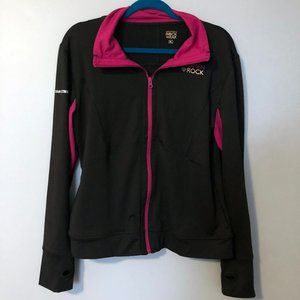Woman Rock Running jacket black pink, XL